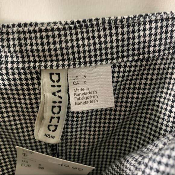 H&M houndstooth Suspender Dress black & White - Picture 9 of 11